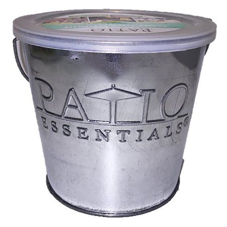 PATIO ESSENTIALS Galvanized Citronella Candle For Mosquitoes/Other Flying Insects 17 oz 21257G